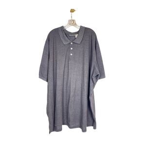 KINGSIZE Men's Gray polo 5XLT